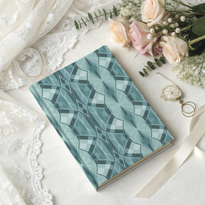 "Kaleidoscope" Hardcover Matte Journal - Marine