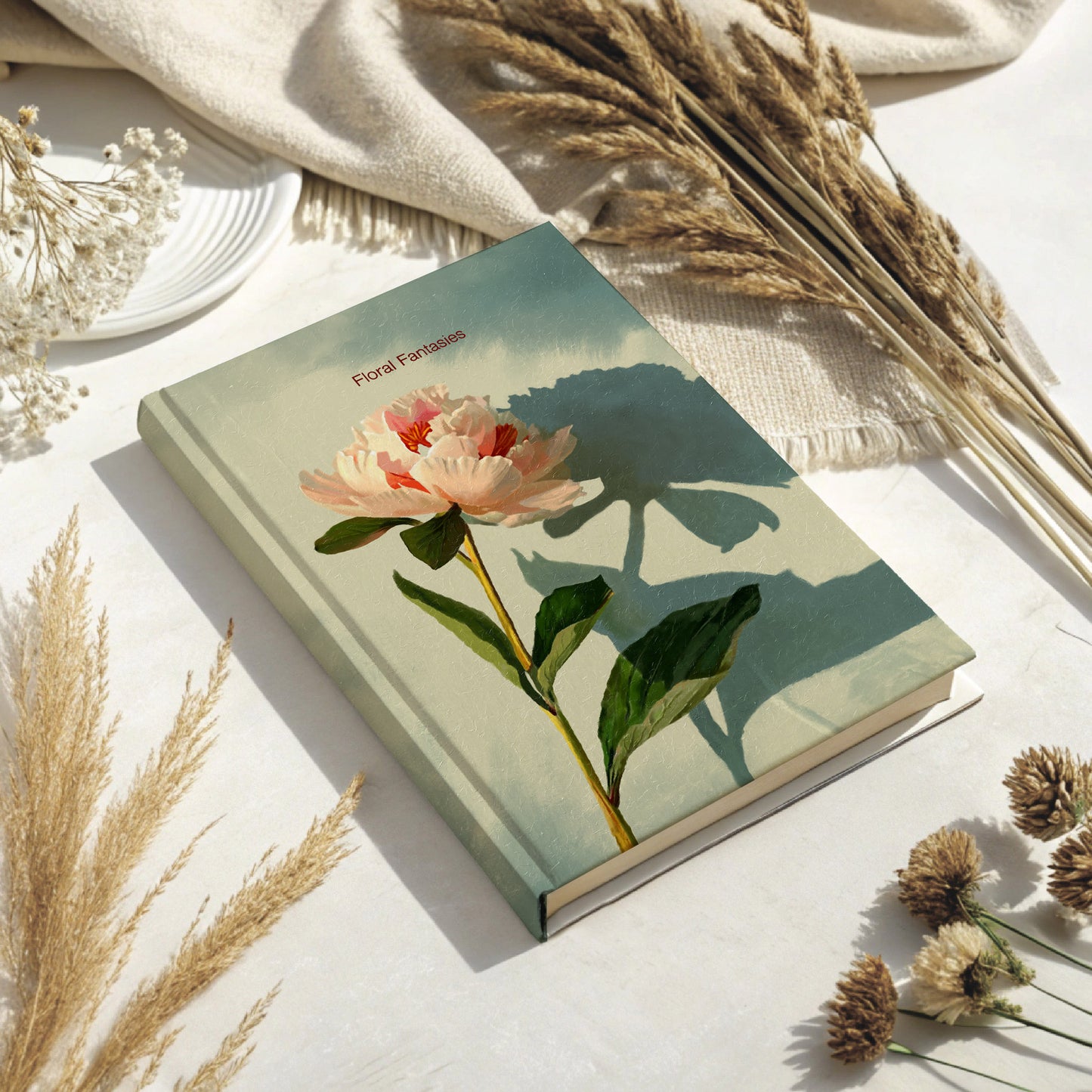 "Warm Light" Hardcover Matte Journal - Floral Fantasies